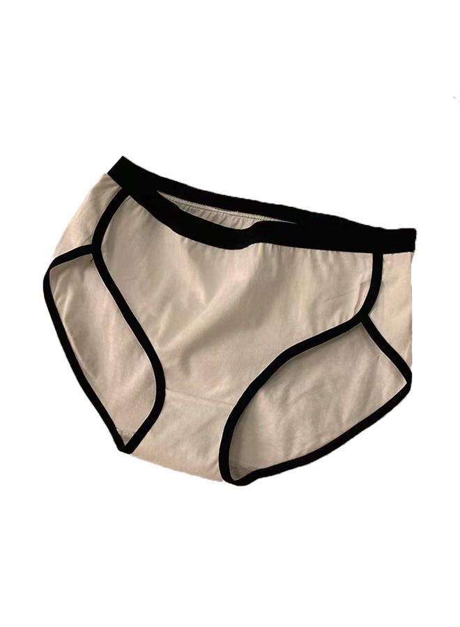 Zeemey 6-Piece Cotton Sport Bikini Breathable Panties Low Waist Fashionable Ladies Charming Thick Bottom