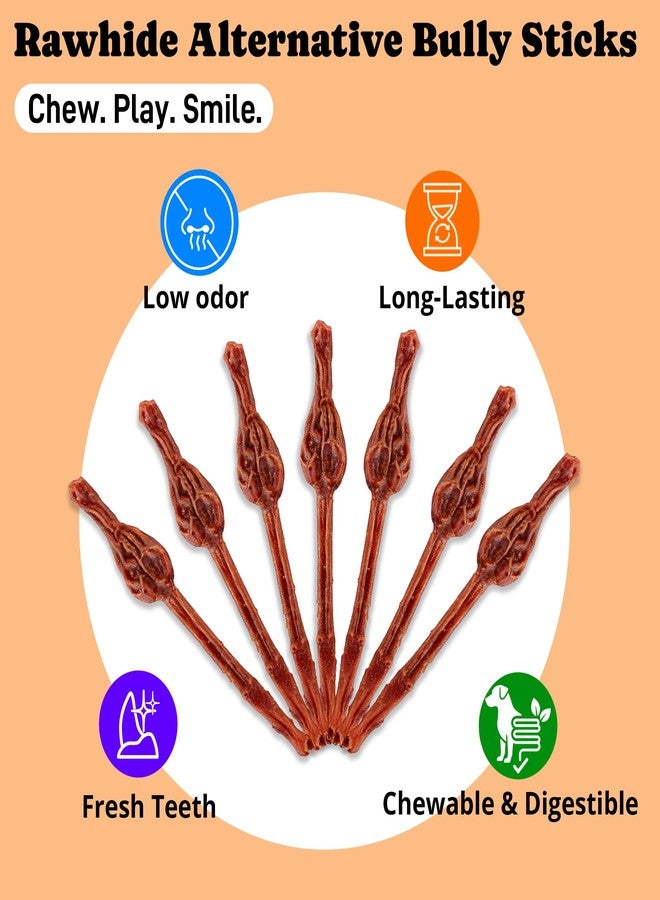 عظام مضغ للكلاب خالية من الجلد الخام من بيتاستي، 7 بوصات، بديل صحي لعصي المضغ التقليدية، مكافآت صحية للكلاب متوسطة وكبيرة الحجم، قليلة الرائحة وسهلة الهضم، بنكهة عصي المضغ التقليدية، مناسبة للكلاب ذات المعدة الحساسة، 10 قطع - Image 2