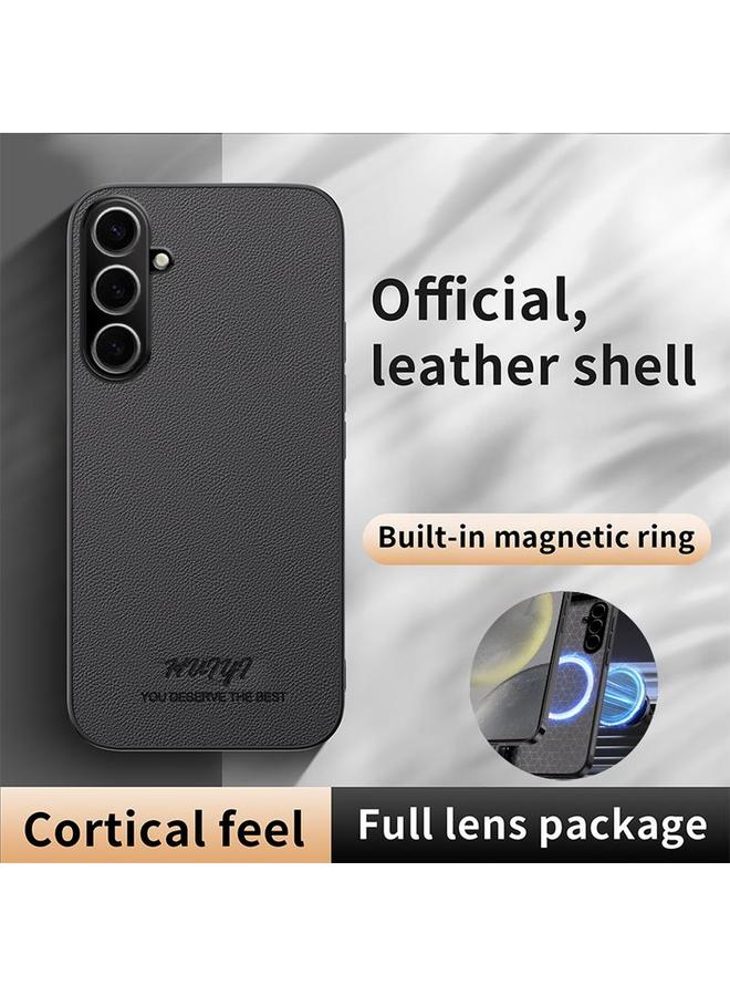 S-TOP Case For Samsung Galaxy S25 5G HUIYI Leather Magnetic Phone Case - Image 2