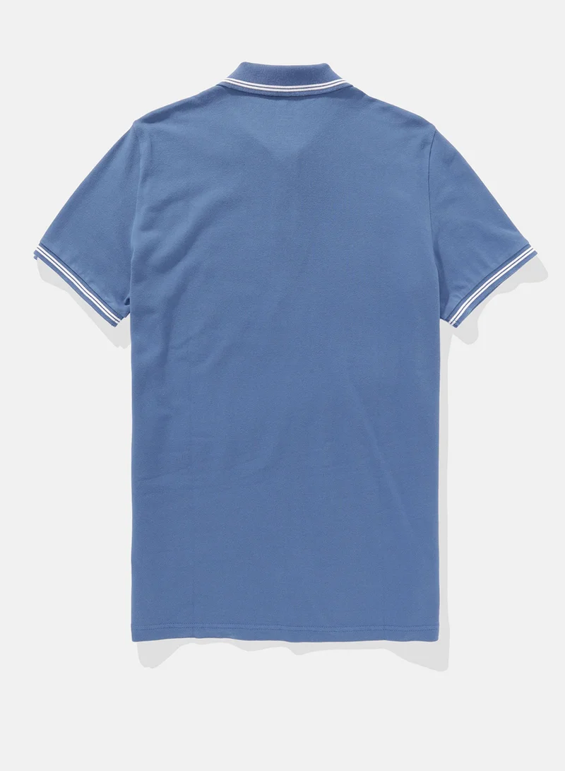 امريكان ايجل Logo Slim Fit Pique Polo Shirt