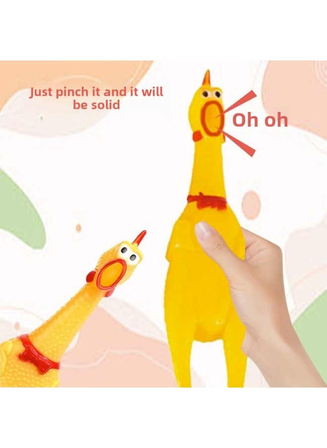 null - Mutual Game Friends Scream Chicken Trick Props Scream Chicken Party Game Props Funny Blindfolded Inflatable-Colour:16cm Small Screaming Chicken - Image 1