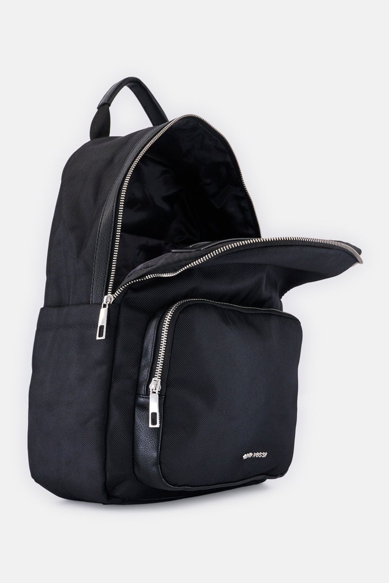 Gino Rossi Women Brand Logo Backpack, Black - Image 3