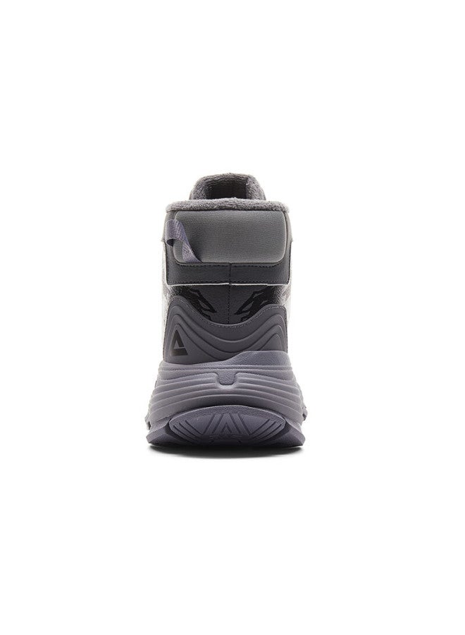 Peak High-top Cotton Shoes Qianfeng Linghu Autumn Winter Men's Fleece Warm Outdoor Casual Non-slip Sports Shoes For Men - Image 1
