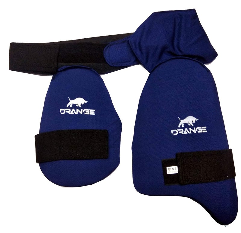 DRANGE Pro Guard Cricket Combo Thigh Guard Blue (Right Hand) (Boy's) - Image 1