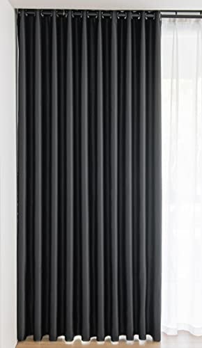 MOONVAN Windows Black Blackout Curtains 63 inches Long 2 Panels Set Grommet Blackout Drapes Energy Saving Noise Reducing Thermal Insulated for Bedroom Living Room Nursery - Image 4