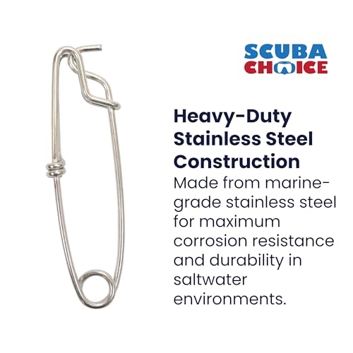 Scuba Choice Scuba Diving Spearfishing Stainless Steel Shark Clip - Image 2