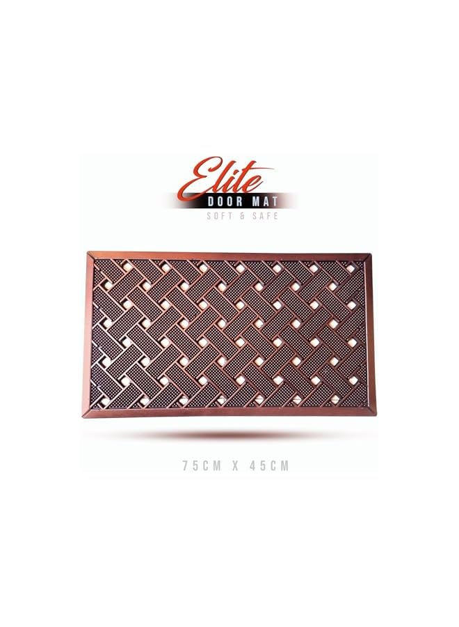 The Bros Front Door Mat [ 75 x 45 cm ] Elite Heavy Duty, Non Slip Low Pile Outdoor Doormat Quick Trap Dirt Easy to Clean Welcome Mats for Entrance,High Traffic Areas,Indoor,Heavy Duty Golden Brown  - Image 4