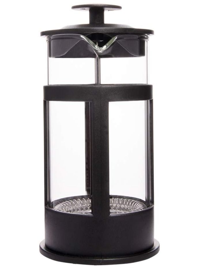 DubaiGallery French Press Glass Coffee Maker Clear/Black 800ML  - Image 2
