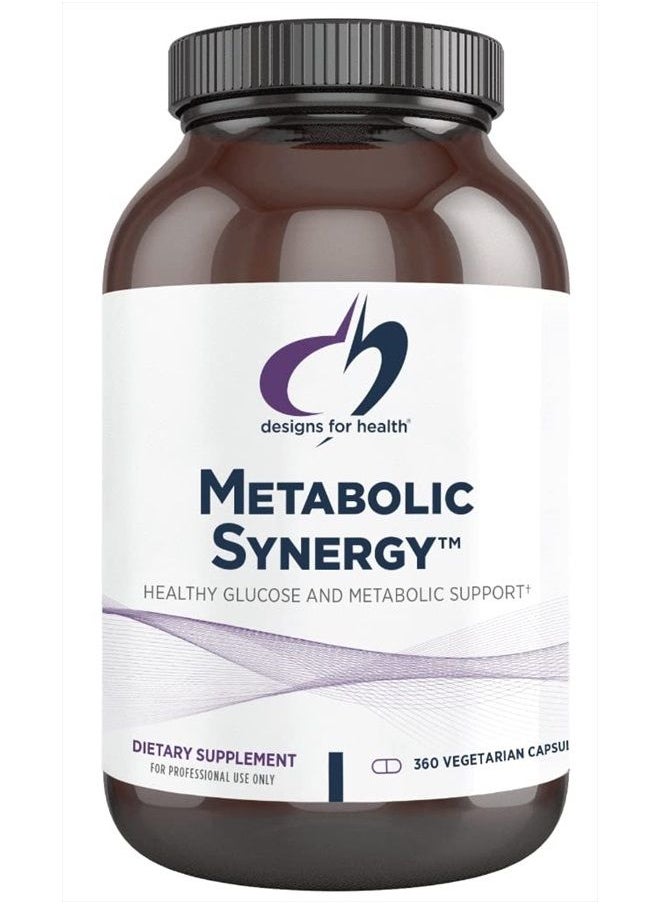 designs for health - Designs for Health Metabolic Synergy - Multivitamin and Mineral Supplement with Chromium, Zinc, Selenium, R-Lipoic Acid, Vitamins + More (360 Capsules) - Image 1