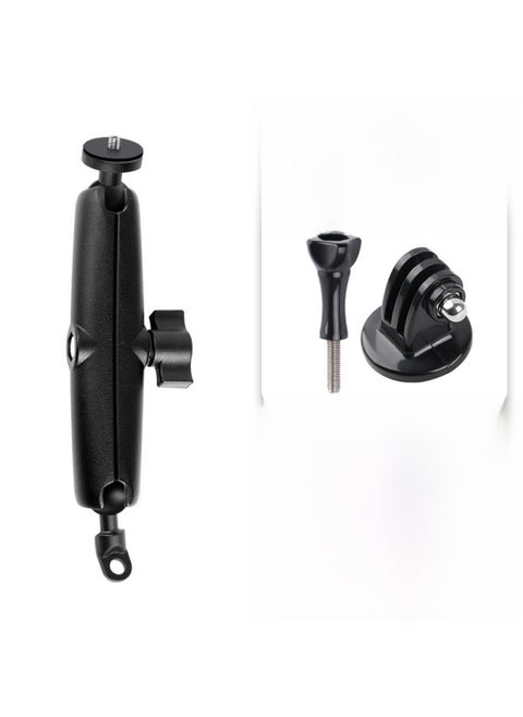 Motorcycle Mobile Phone Bracket Gopro12/10 Accessories Insta360X4 Panoramic Camera Shooting Bracket Navigation-Color:Extended Rearview Mirror Hole Bracket