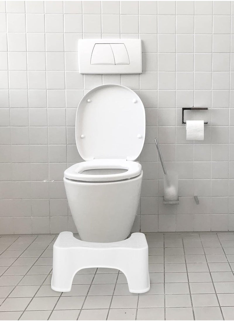 BGM Squat Toilet Seat Leg Stool 8 Inch (White) – Comfortable, Sturdy Foot Step for Western Toilets – Portable and Ergonomic Footrest for Potty – Made in India  - Image 5