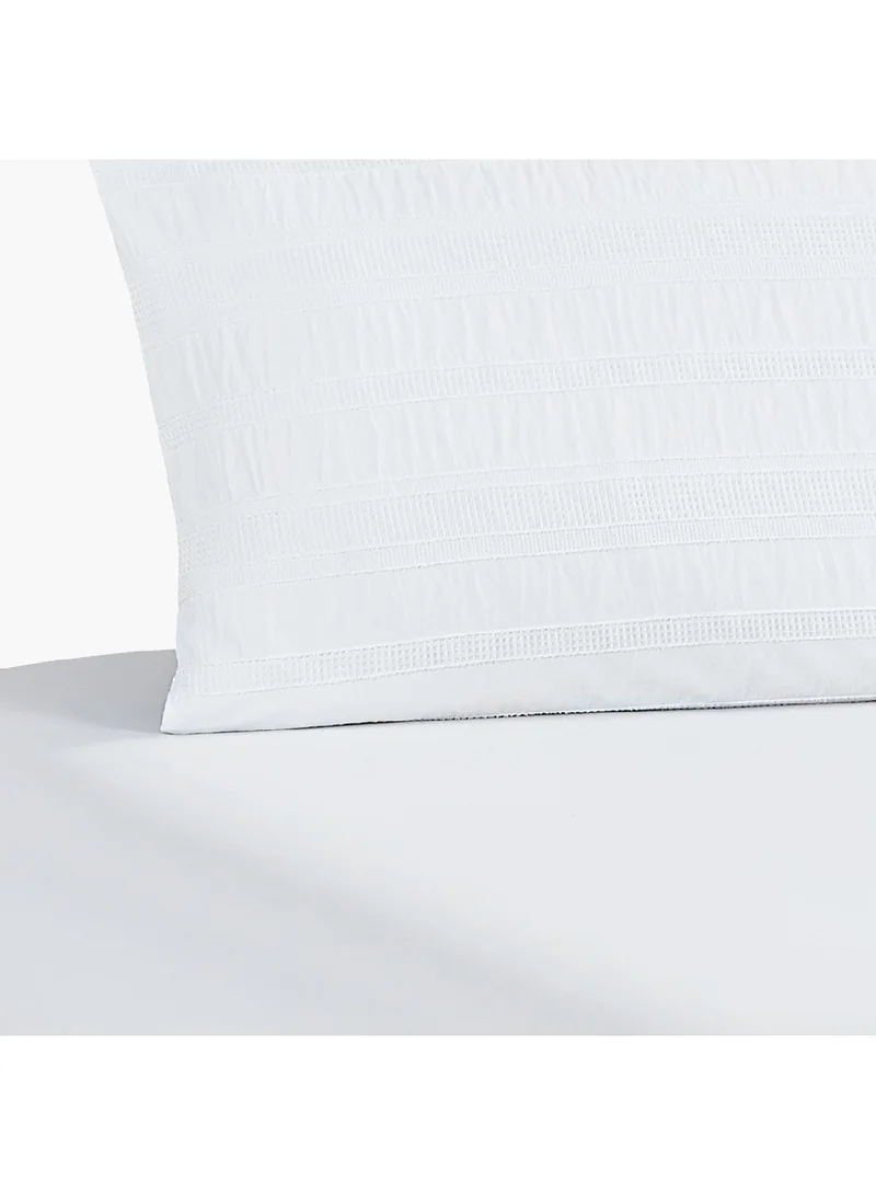 Home Box Waffle Crinkle 3-Piece Twin Comforter Set 220 x 160 cm