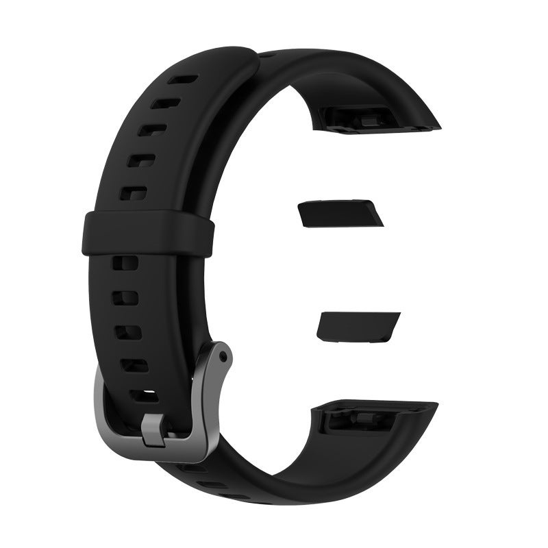 erorex For Huawei Band 6 Silicone Watch Band(Black) - Image 3
