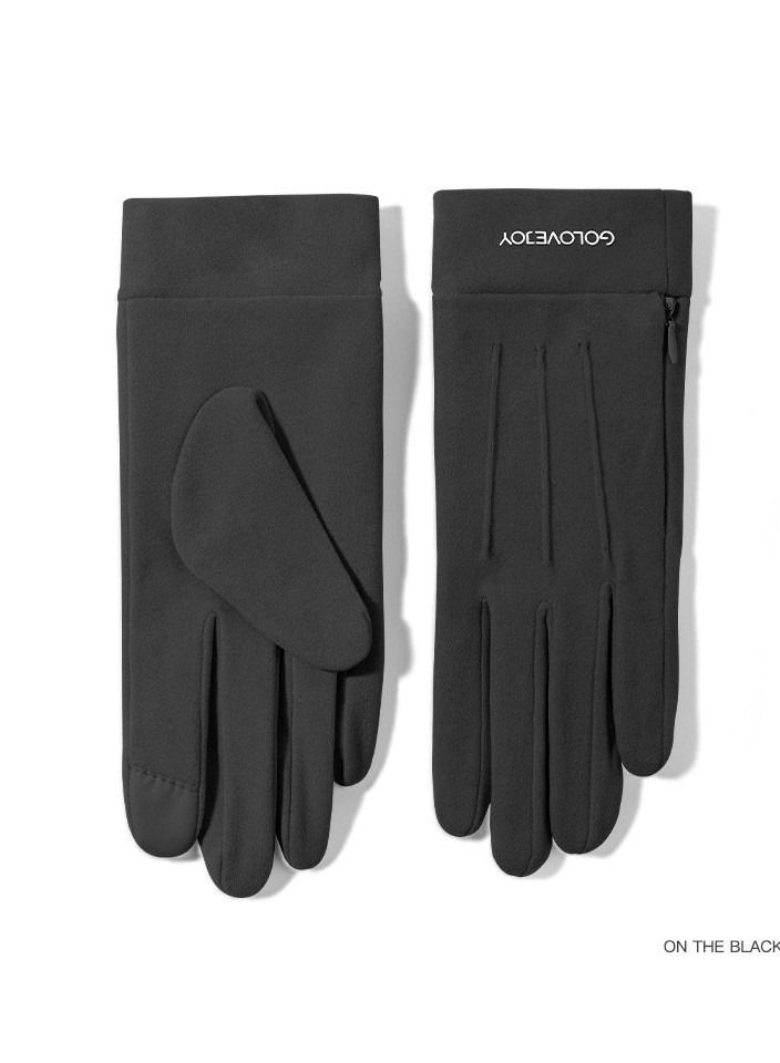 Golovejoy Winter Cold Proof Velvet Thickened Gloves Fingertip Warm Female Gloves 