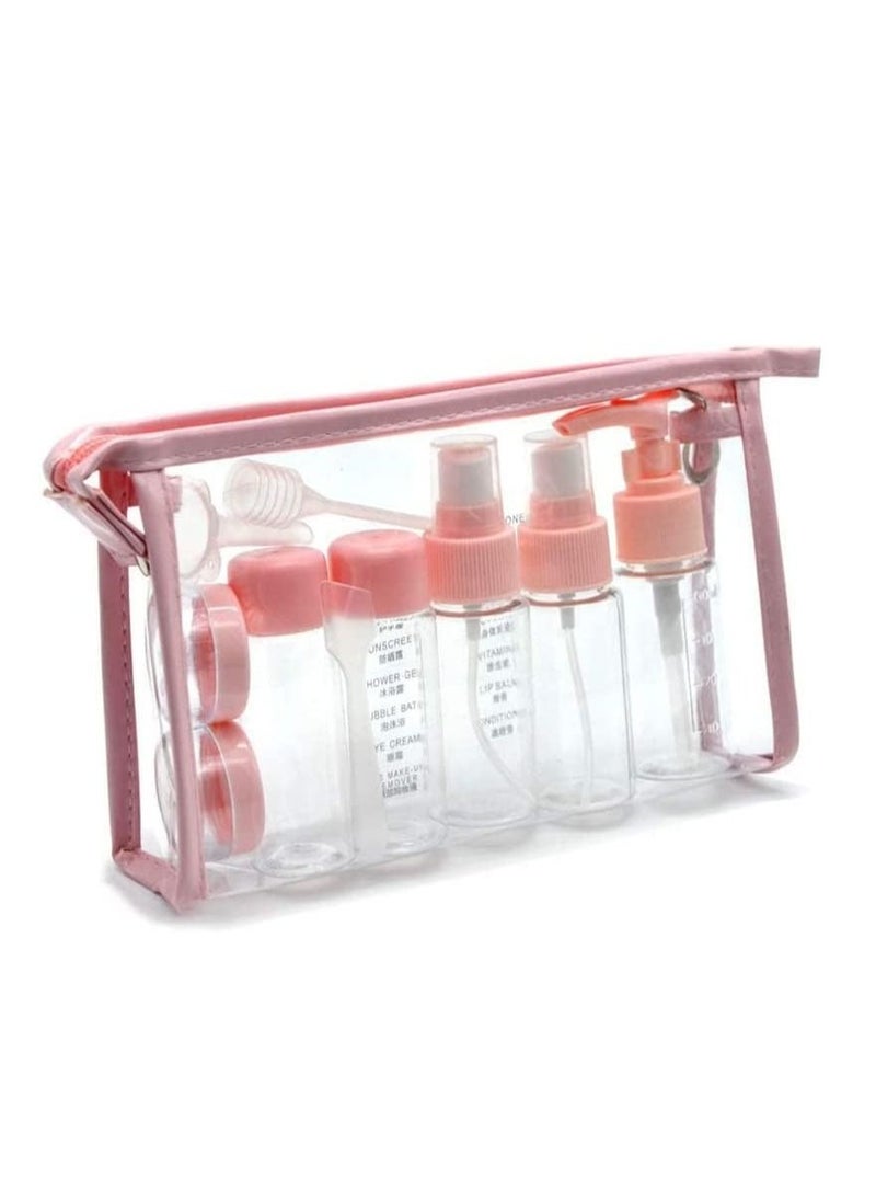 NANAO - 11 Piece Travel Bottles Kit BPA Free Portable Toiletry Containers Set Refillable Cosmetic Containers Kit with Leakproof Tsa Approved Travel Bottles for Lotion Shampoo, Cream - Image 1