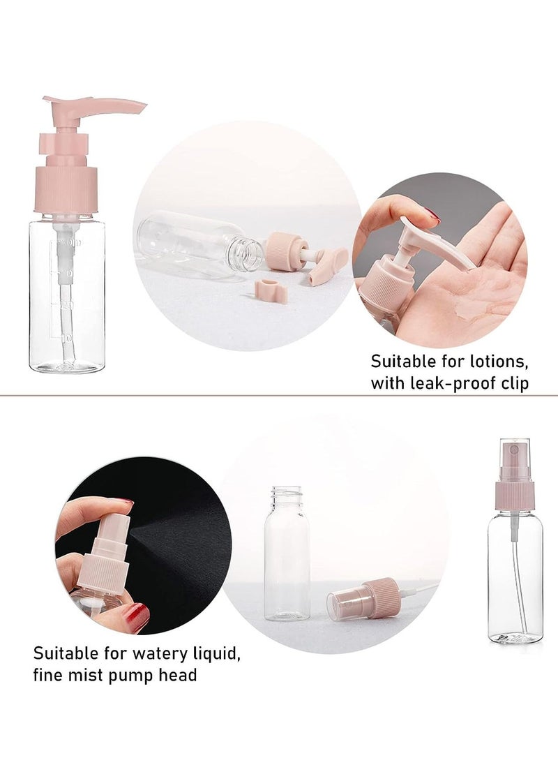 NANAO - 11 Piece Travel Bottles Kit BPA Free Portable Toiletry Containers Set Refillable Cosmetic Containers Kit with Leakproof Tsa Approved Travel Bottles for Lotion Shampoo, Cream - Image 1