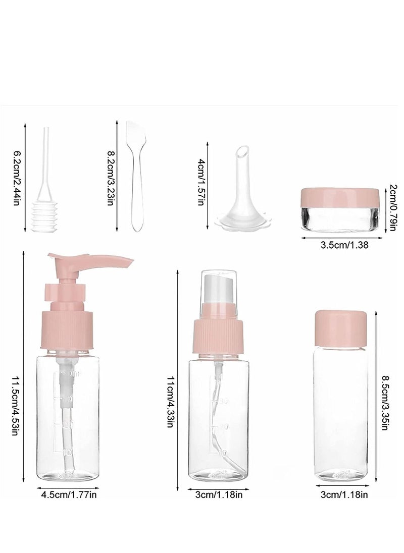 NANAO - 11 Piece Travel Bottles Kit BPA Free Portable Toiletry Containers Set Refillable Cosmetic Containers Kit with Leakproof Tsa Approved Travel Bottles for Lotion Shampoo, Cream - Image 1