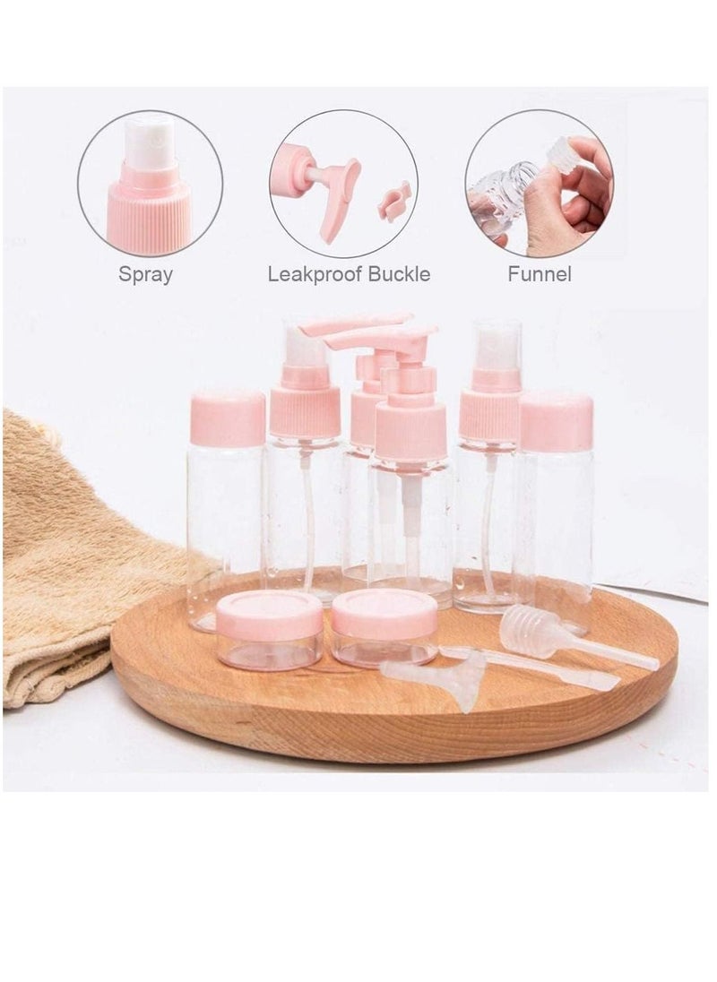 NANAO - 11 Piece Travel Bottles Kit BPA Free Portable Toiletry Containers Set Refillable Cosmetic Containers Kit with Leakproof Tsa Approved Travel Bottles for Lotion Shampoo, Cream - Image 1