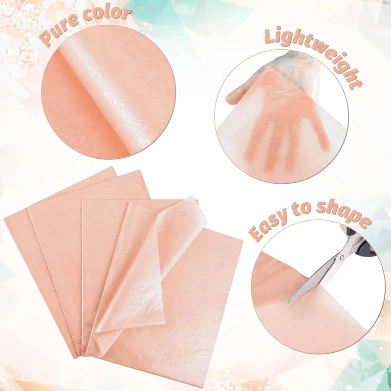 Naler 60 Sheets Rose Gold Tissue Paper for Gift Bags- 14x20 in Rose Gold Wrapping Paper Bulk for Wedding, Birthdays, Gift Bags, DIY, Crafting and Festival Decor - Image 3