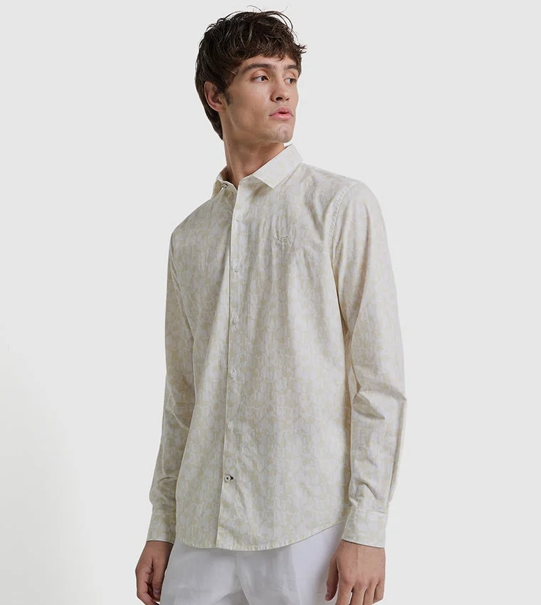 بين شيرمان Ben Sherman Men's Long Sleeve Printed Shirts