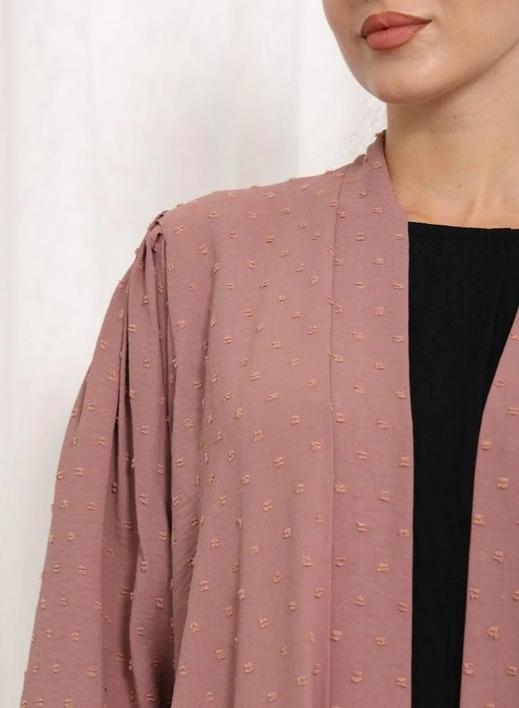 Nikias Nikias Dotted CY Pink abaya