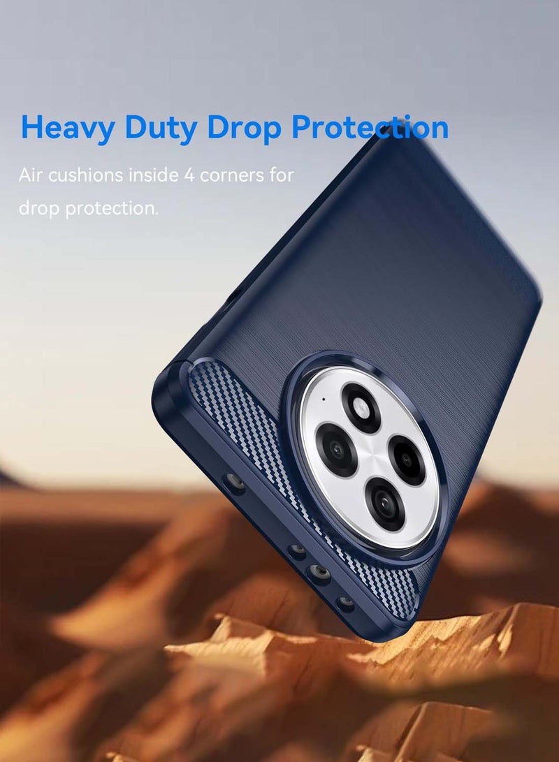 دبليو تيك ون بلس 13 5 جي 2024 غطاء واقي من السيليكون المصقول - أزرق داكن - Image 3