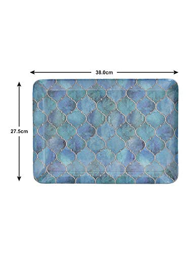Goodhomes Melamine Serving Tray Set (Set Of 3 Trays) Mt134(Rectangular, Multicolour) - Image 2
