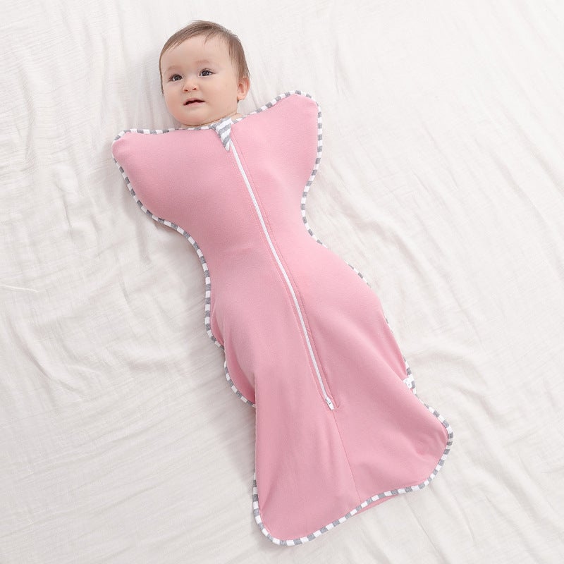 Cross-Border baby surrender swaddling breathable baby anti-startling sleeping bag cotton baby sleeping bag artifact wholesale - Image 4