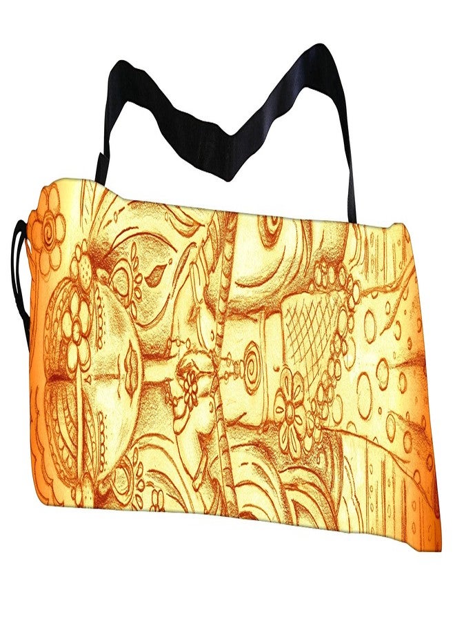 Active Elements Breathable Fabric & Printed Yoga mat Cover/Bag for 3 or 4 mm Standard Size. Yoga Cover Flat : 7 x 26 inch - Image 2