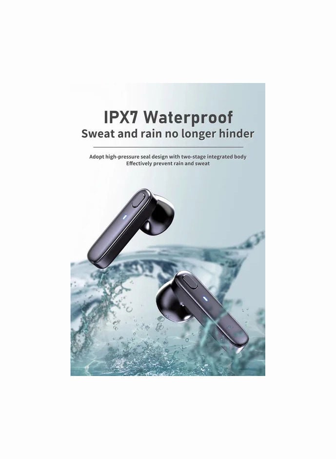 1-Pair TWS Bluetooth-Compatible 5.0 Wireless Earphones,Waterproof 9D Stereo Wireless Headphones,Sports Earbuds with Charging Box - Image 5