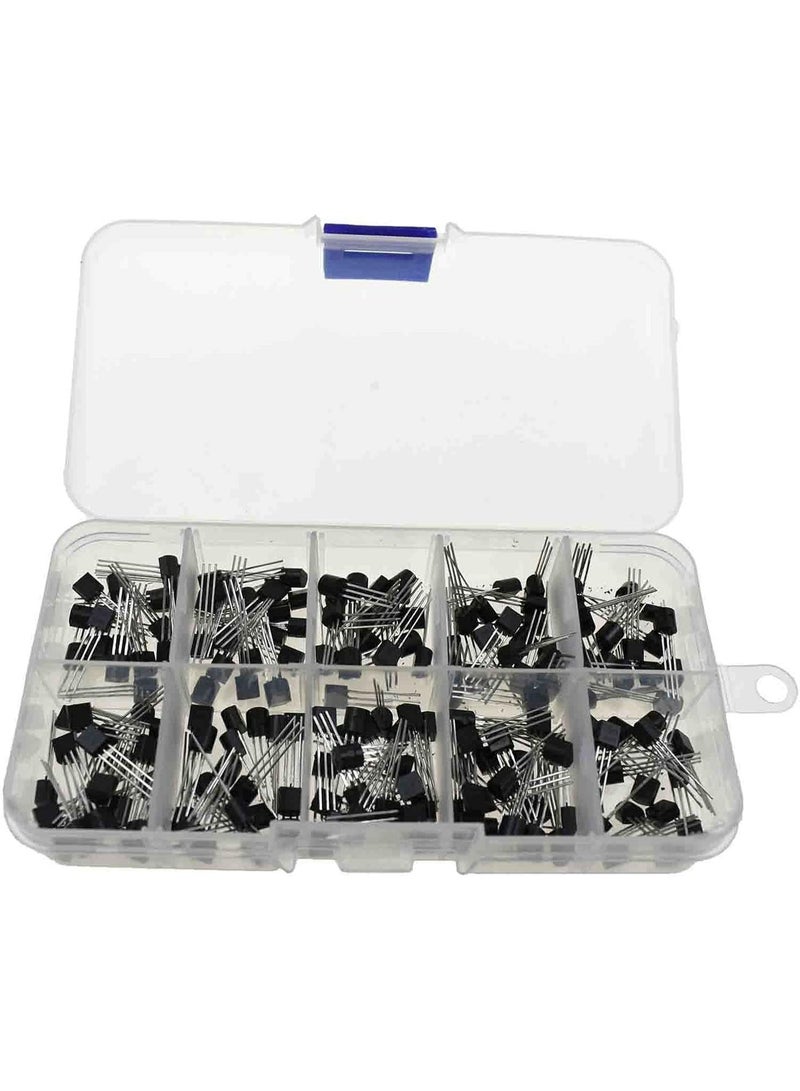 200pcs 10 Values NPN PNP TO-92 Power General Purpose Transistors Assortment Kit - Image 4