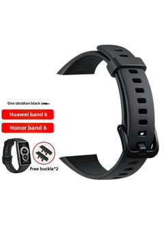 Suitable For HuaweiBracelet 9/8/7/6 Wristband Replacement Strap Watchband Sports Smart Watch Milanese Silicone N-Color:Bracelet 6/pro/NFC Strap [obsidian Black] Comes With Film