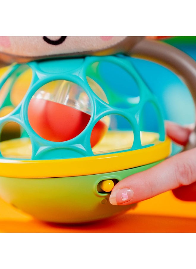 Bright Starts - Bright Starts - Grab And Giggle Monkey Light-Up Musical Rattle Toy with Easy-Grasp Oball, Ages 6 Months+, Unisex - Image 1