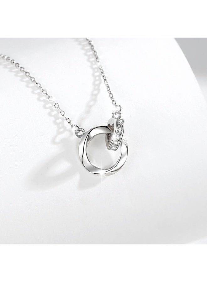 J.Rosée Crystal Mobius band 925 Sterling Silver Pendant Necklace for Women Gift Packing J.Rosée Fashion Jewelry JR-1115 - Image 2