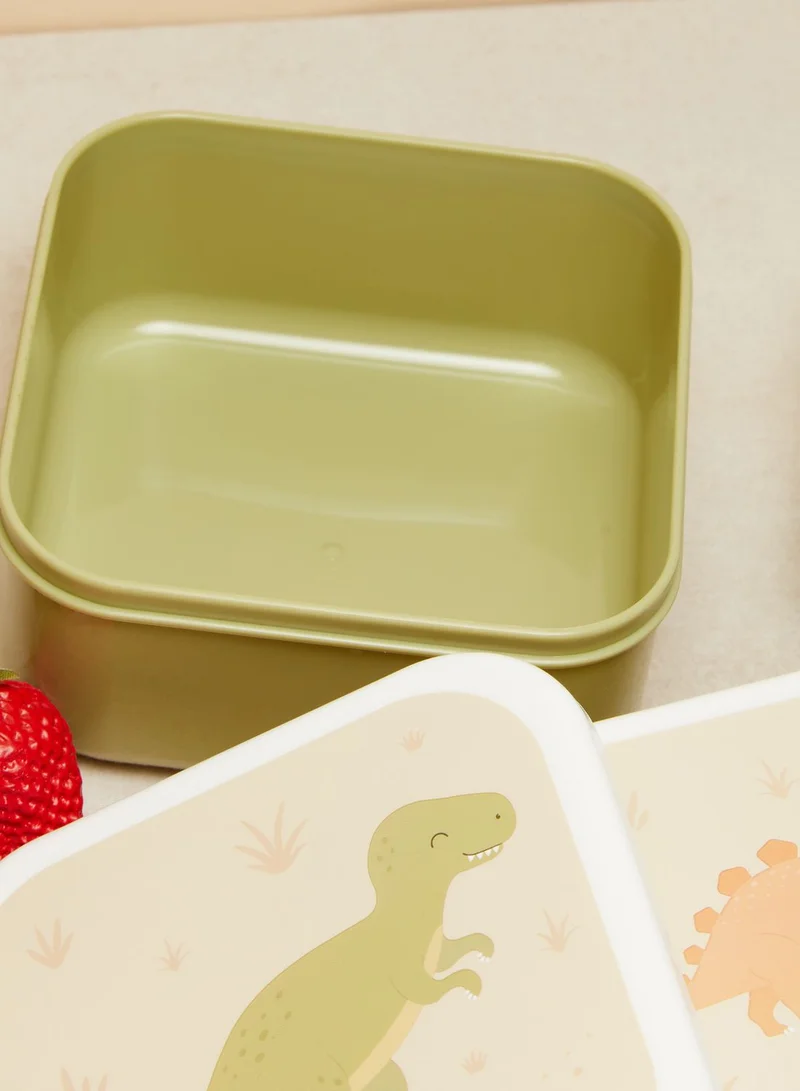 Sass & Belle Set Of 3 Desert Dino Lunch Boxes