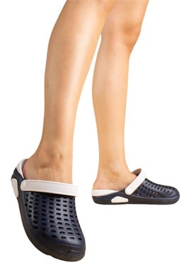 Liger Unisex Comfort Eva Sole Slippers Navy Blue - White  - Image 1