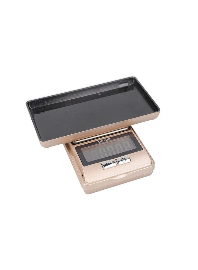 Taylor Pro Precision Kitchen Scales with 0.01g Accuracy & Tare in Gift Box, Pocket Sized, Plastic/Stainless Steel, Rose Gold, 500g / 16oz Weighing Capacity - Image 2
