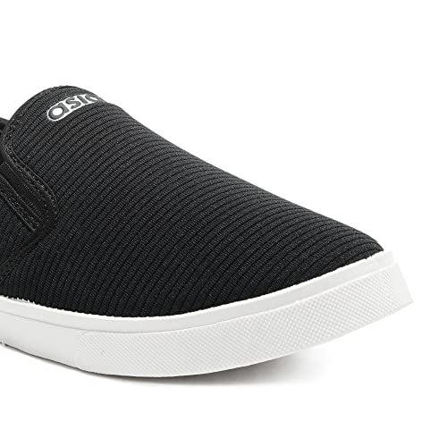 ASIAN Men's M-2025 Casual Sneakers,Loafer Shoes with Extra Cushion Lightweight Casual Slip-On Shoes for Men's & Boy's Black - Image 3