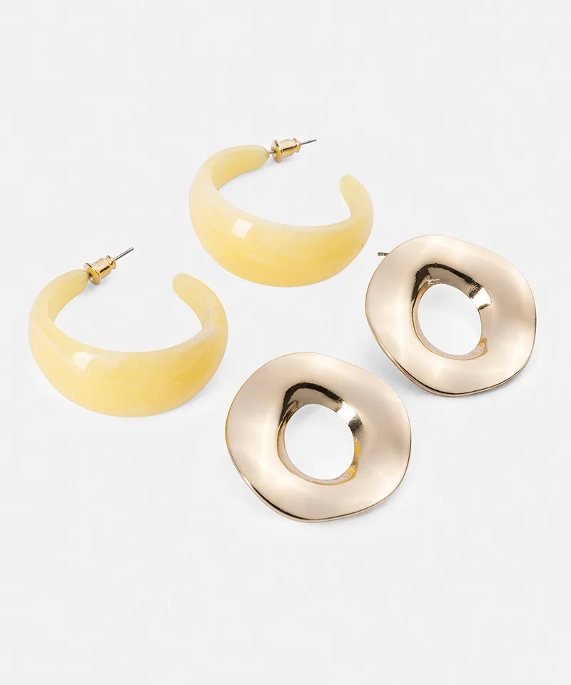 Ipekyol  Pack of Two Earrings for Women | Best Price UAE