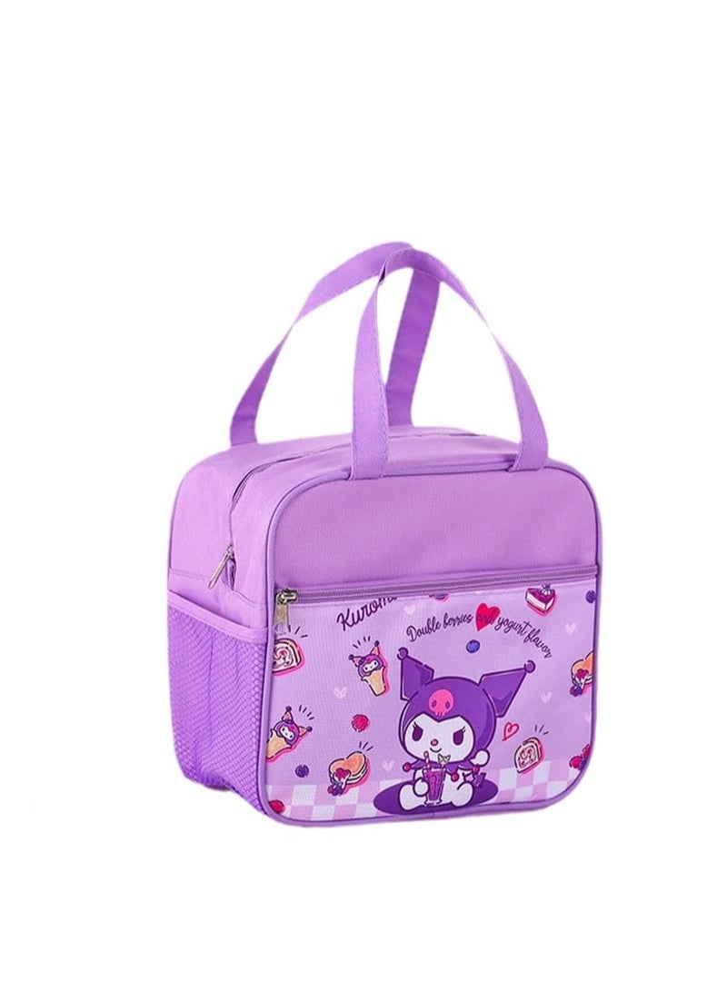 Excefore Portable Cartoon Lunch Box, Reusable Insulated Lunch Bag, Suitable for Office Picnic Camping Lunch Box - Image 1