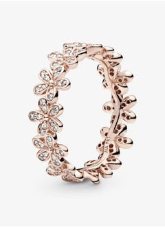 PANDORA Daisy 14k rose gold-plated ring with clear cubic zirconia, Size 48  - Image 1