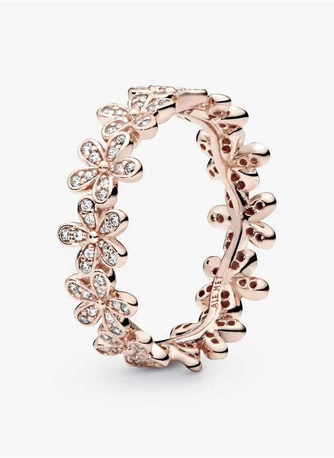 PANDORA Daisy 14k rose gold-plated ring with clear cubic zirconia, Size 48  - Image 1