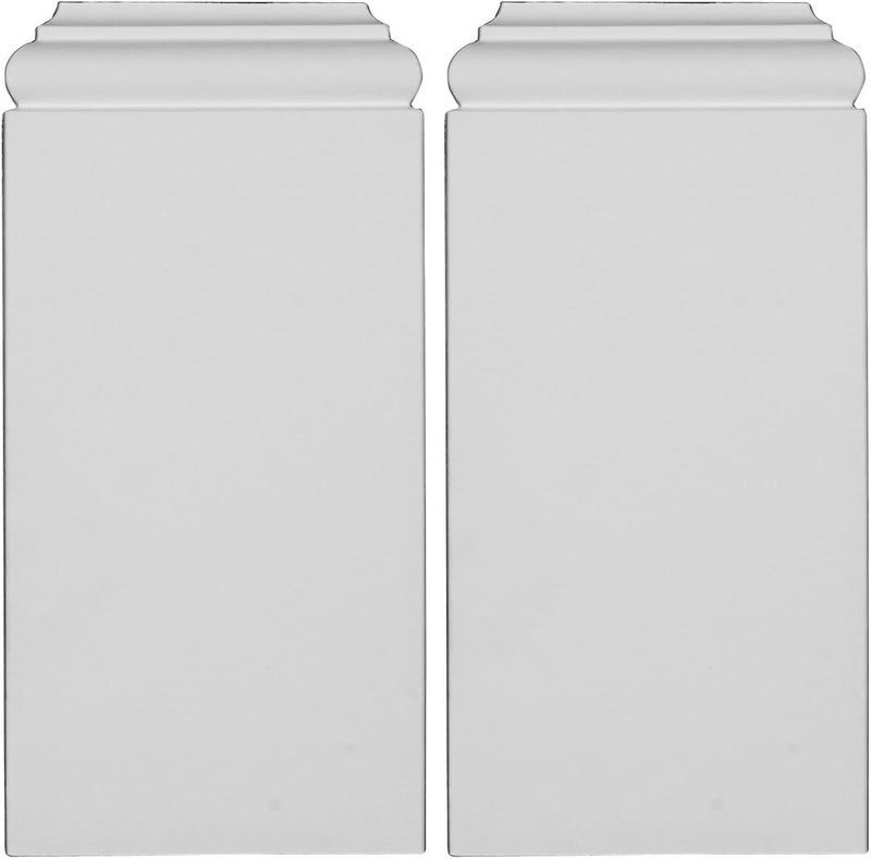 PB05X10X01TR Traditional Plinth Blocks, 5"W x 10 1/4"H x 1 1/4"P, Primed (Pack of 2)