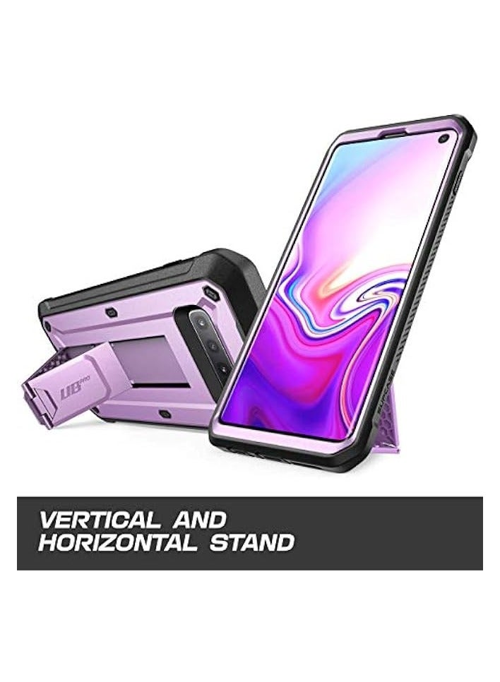 SUPCASE Unicorn Beetle Pro Series Designed for Galaxy S10 Case (2019 Release) Full-Body Dual Layer Rugged with Holster & Kickstand Without Built-in Screen Protector (Purple) - Image 2