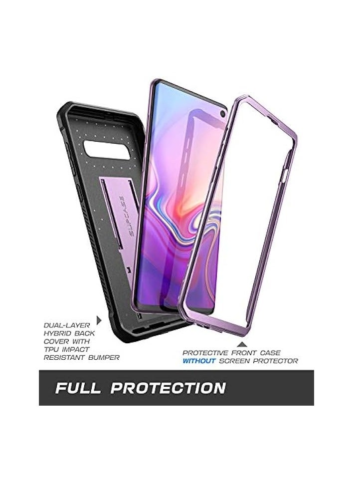 SUPCASE Unicorn Beetle Pro Series Designed for Galaxy S10 Case (2019 Release) Full-Body Dual Layer Rugged with Holster & Kickstand Without Built-in Screen Protector (Purple) - Image 3