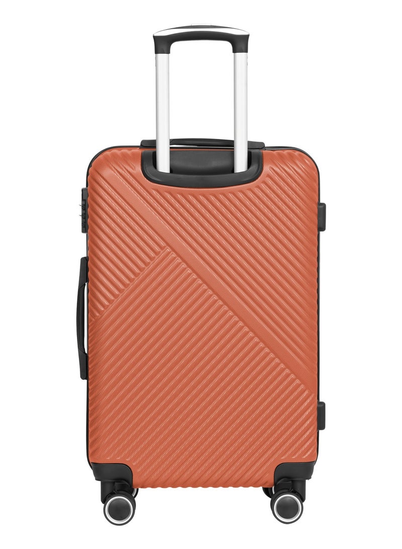 PARAJOHN Aurora 28 Inch Large Check-In Luggage – 30kg Lightweight ABS Hard Shell Trolley Bag with 4 Wheel Spinner & TSA Lock, Orange - Image 2
