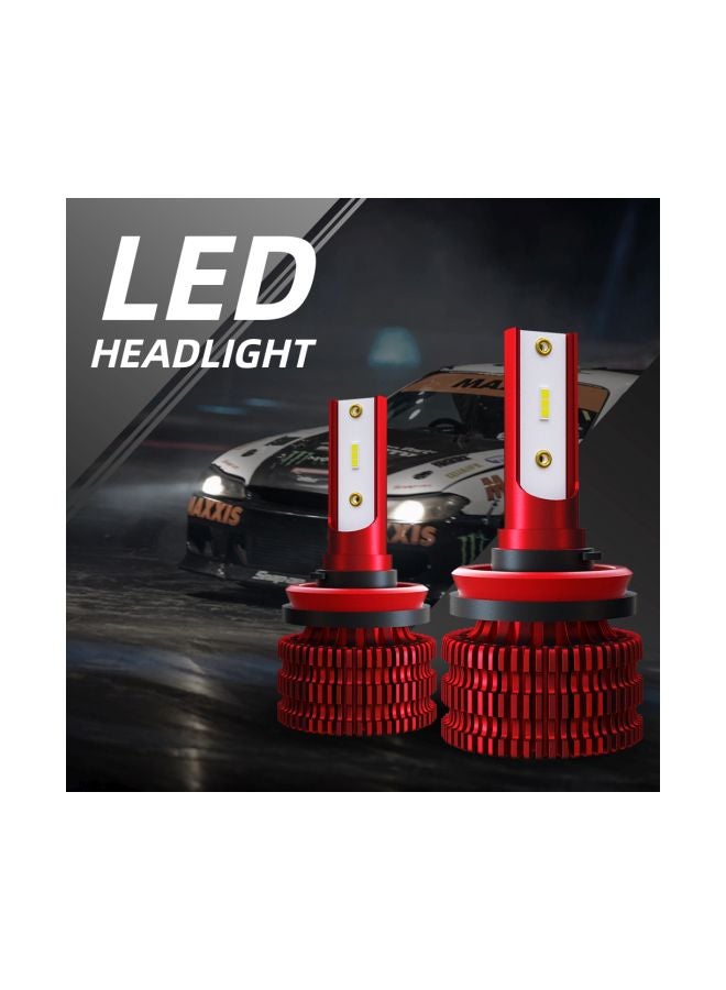 إسكدنيا طقم مصابيح LED أمامية للسيارة مكون من قطعتين - Image 4