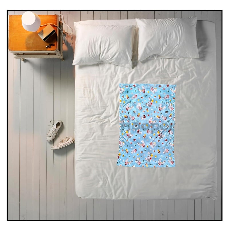 Hooper Water Proof Bed Protector for Baby Urine - Plastic Sheet for Bed Wetting -Thin, Soft, Easy to Fold & Carry, Small Size, Pack of 3, Assorted Trendy Prints, Design2 - Image 3