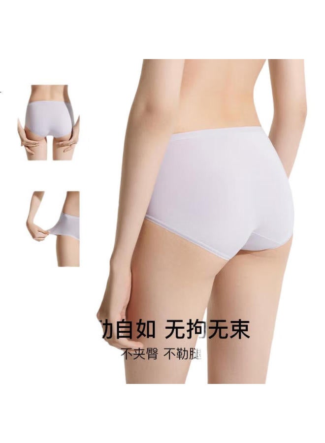 ubras High Elastic Modal Mid-Waist Women'S Triangle Panties Coconut Grey + Porcelain Skin + Cheese Yellow L - Image 2