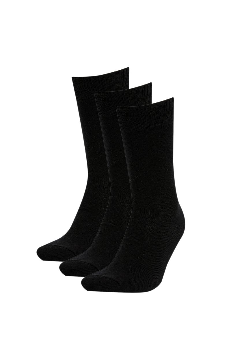 DeFacto Black Man 3 Pack Socks Casual - Image 1